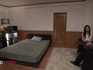 Office babe in stockings nails perfect blowjob, ends with creampie.