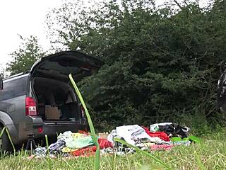 No panties girls flash outdoors in lingerie and miniskirts!