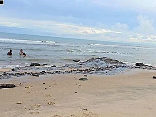 Play Ends In Lots Of Sex On Busy Beach