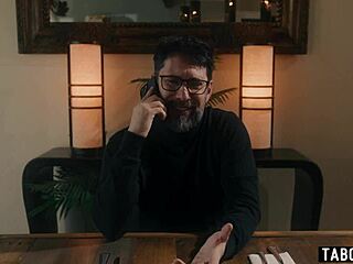 dominant husband controls wife in group scene