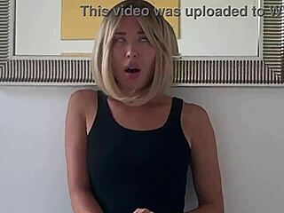 Milf in leather masturbates, sucks, and I fuck her hard