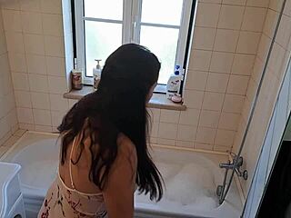 Latina Wife Calls Handyman To Fix The Hot Tub. Things Get Steamy.