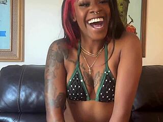 Harmonie Barzs First Interracial Casting Experience