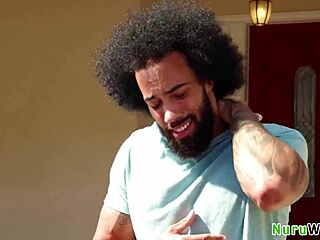 big tit asian masseuse with sexy tats sucks and fucks her black client in the truck - lacey jayne james angel