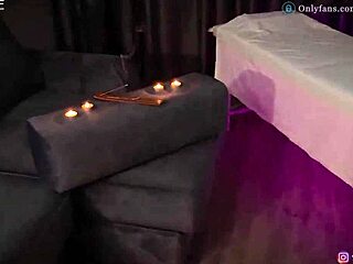 A sly client tricks masseuse into creampie