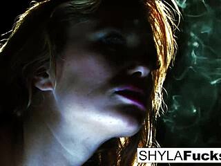 Sexy Shyla Stylezs Smokes in Intense Fetish Scene