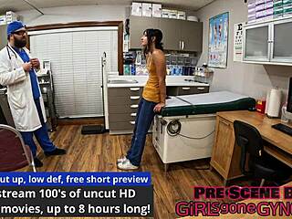 Tampa university entrance physical exam leaves her gaping and spread wide!