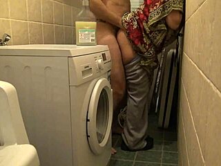 amateur cuckold wife gets rough sex in basement while husband at work!