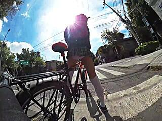 Ladyboy Shows Off In Miniskirt For Upskirt Tease