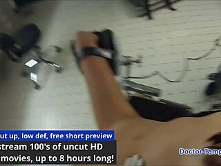 Locking up this broad, Alexa Chang, in the backstage area.