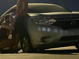 pregnant anal caught in public, moaning and bent over