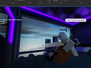 サブミッシブなロブロックスラットにバックショットでフィニッシュまで