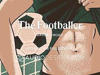 Journalist knullet hardt av atlet i garderobe, føler følelser i sexy intervju