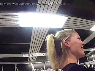adorable czech girl is teased in the supermarket and rode in pov