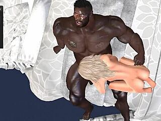 デカハンカーのClinton McDonaldが近所の奥さんにデカ黒チンポの取り方を教える