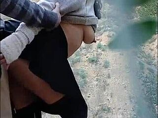 Puta Caliente Recibe Leche Y Nalgadas Creampie Al Aire Libre