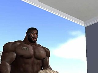 huge hunk clinton mcdonald teaches neighborhood wife how to take huge black dick