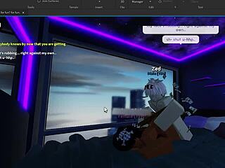 サブミッシブなロブロックスラットにバックショットでフィニッシュまで