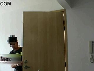 the stepsister accidentally noticed her stepbrother masturbating and wanted to help him