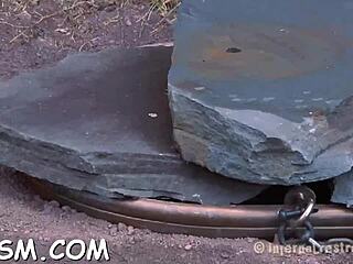 Sadomasochism game with rough fucking and bondage