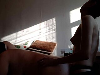 hot lesbian threesome with muff diving and strapon