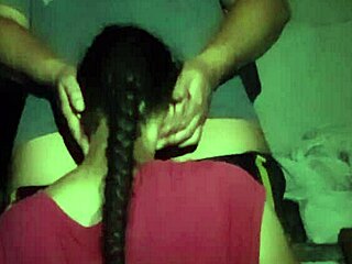 Two rural girls hide in abandoned place for lesbian sex and licking