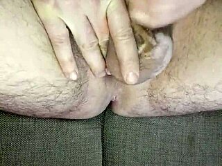 jerking my huge uncircumcised cock in the bedroom