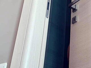 hottie cleans house while wearing panties