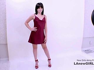 radiant brunette muse gets fucked at the modeling audition