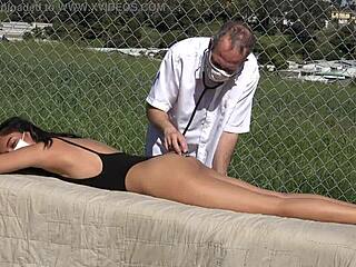 Dr. Grey gives massage