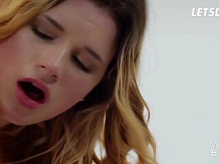 Curvy blonde katarina rina enjoys oily romantic sex with lover