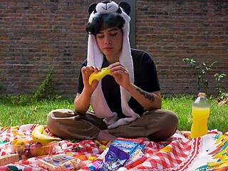 Lara ENJOYS a PICNIC that TURNS into a FULL VOMIT BARF FETISH MOVIE