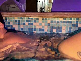 Katty Blake fucks in public spa?