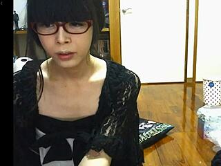 I masturbate as Japanese shemale