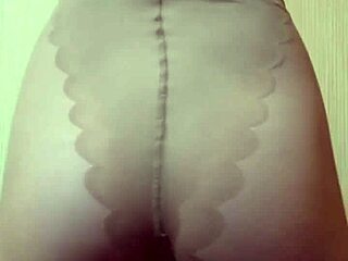 Nylon on ass mistress elza koms dominates with feet and toys in glamour scene