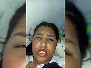 Tired Colombian Brunette Wife Blows Neighbor's Big Cock Desperately Now!