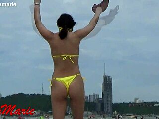 Jenny Marie in New Yellow Bikini