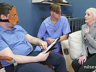 slutty cutie was brought in butthole loony bin for awkward therapy