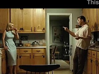 Revolutionary Road 2008 features an intimate kitchen encounter between the leads
