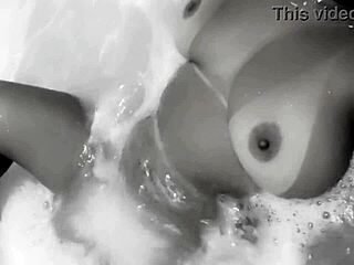 MILF Teacher Masturbates Pussy in Bubble Bath!