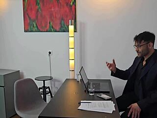 Slutty Employee Kristina Grace Gets DAP and Piss from Boss and Colleague