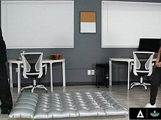 nuru massage - office masseuse nina white fucks with her boss during hot massage