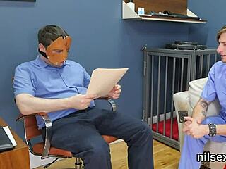 slutty cutie was brought in butthole loony bin for awkward therapy