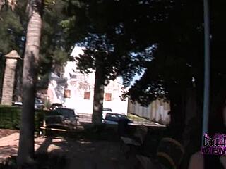 Risky Public Nudity With Petite 18+ Tatted Freak Michelle