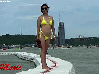 Jenny Marie in New Yellow Bikini