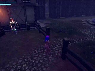 Playing Breeders of the Nephelym 7, Amber-Mae encounters the milking machine.