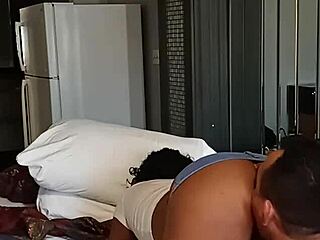 Sexy honey discovers her cycle while licking pussy