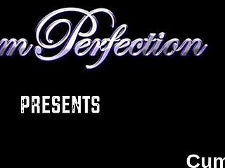 frisky looker gets cumshot on her face swallowing all the cream