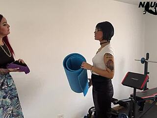 Yoga Classes from a Teen to a Lesbian MILF