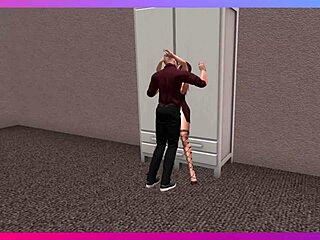 second life leo pounds vancy's ass hard in hotel fuck